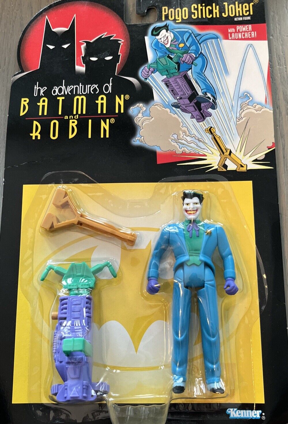 Vintage 90s 1995 Kenner Pogo Stick Joker from The Adventures Of Batman & Robin