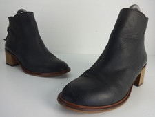 Womens Boots Size 6 OFFICE London Black Leather Chelsea Ladies Back Zip EU 39