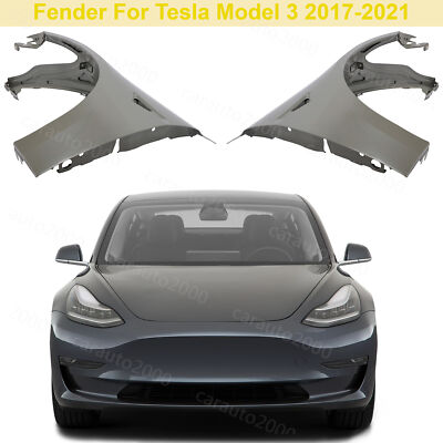 Set of 2 Fender For Tesla Model 3 2017-2023 Front Driver and Passenger Side