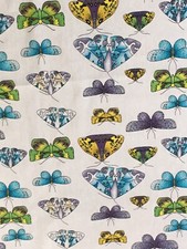 BUTTERFLIES CURTAIN CUSHION Material FABRIC DESIGN Garden 3M PIECES 100 COTTON