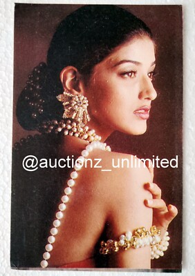 Bollywood Actor Sonali Bendre Original Postcard Post card India Sexy Star