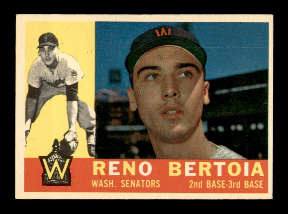 1960 Topps #297 Reno Bertoia NM-MT Baseball Card from Set Break OBGcards