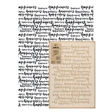 Seamless reusable PLASTIC Wall STENCIL Template 25.6"x37.4" Allover HAPPINESS