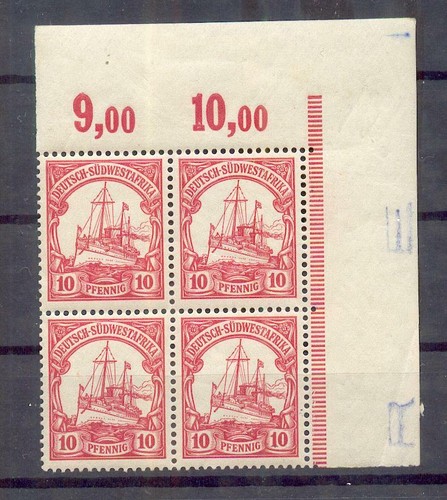 Dswa 13 Corner Edge Block MNH Unstamped (15126