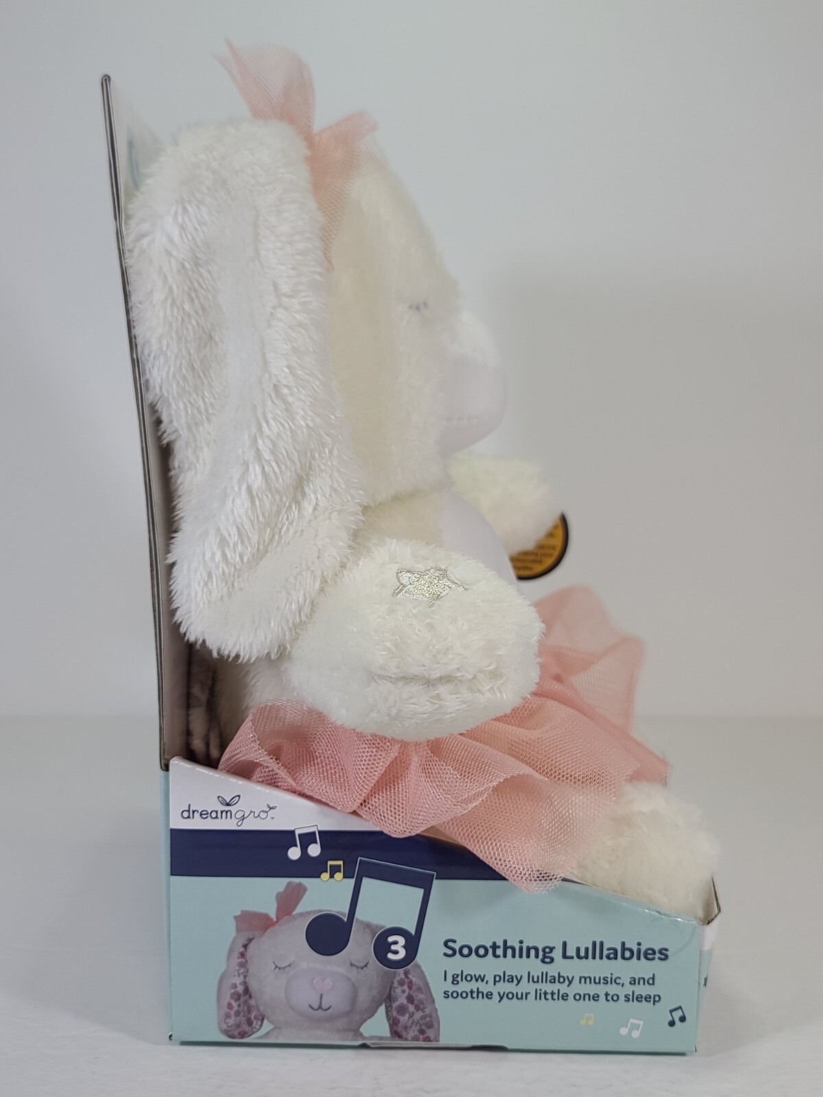 DreamGro Rabbit Baby Color Changing Light & Lullaby Soother Music Tummy ...