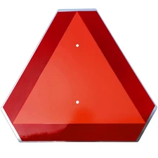 Slow Moving Vehicle Sign,Safety Triangles dot Approved Triangle Sign 14"x16"50-m
