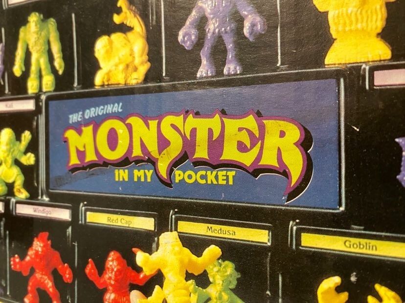 Monster in my pocket mimp Volcano mountain Display with used box