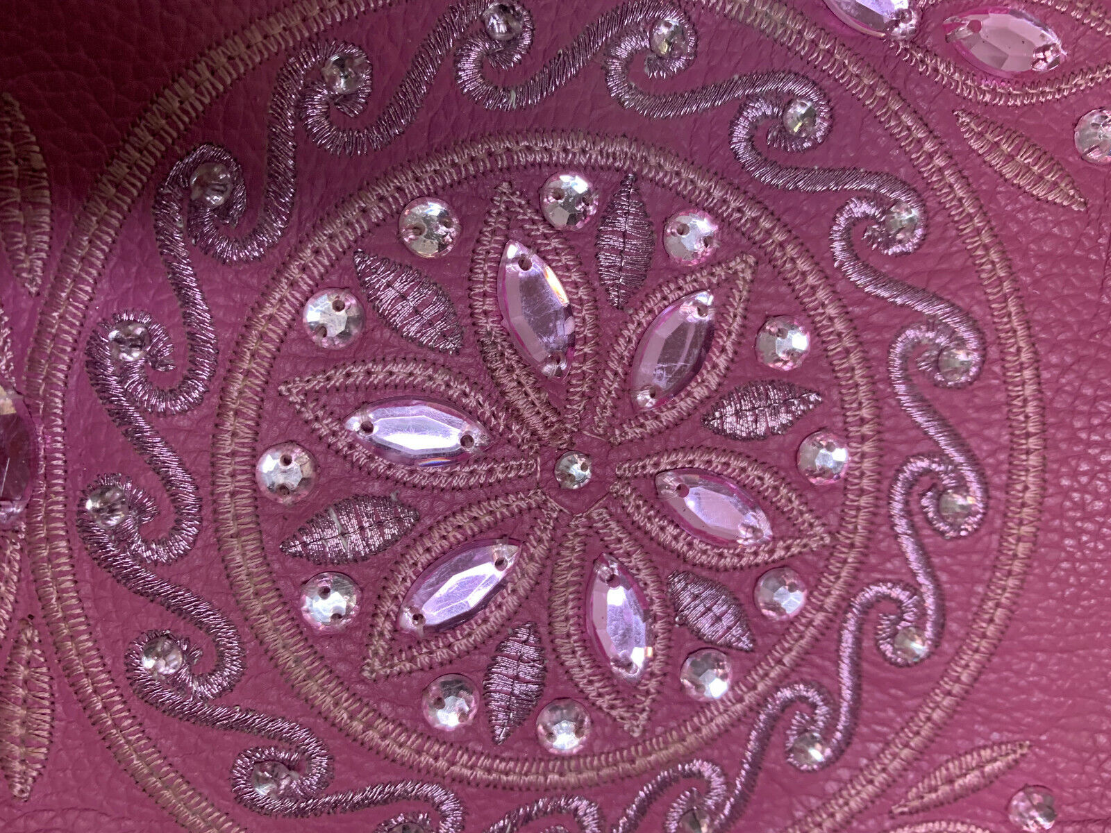Wilsons Leather Soft Pink Handbag Clutch Purse be… - image 2