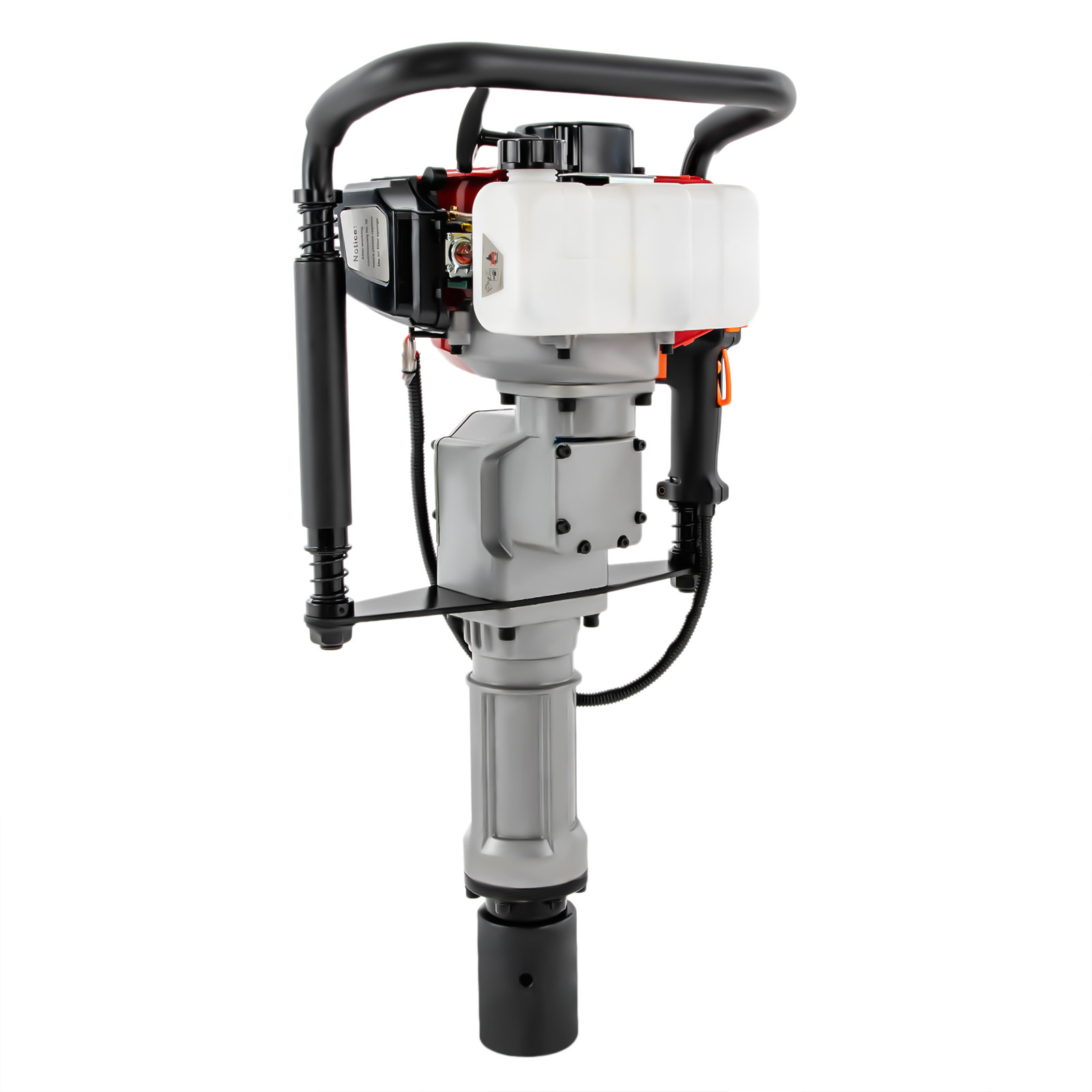 Gas Powered T-Post Driver 2-Stroke Gasoline Engine Fence Farm Push Pile Digger