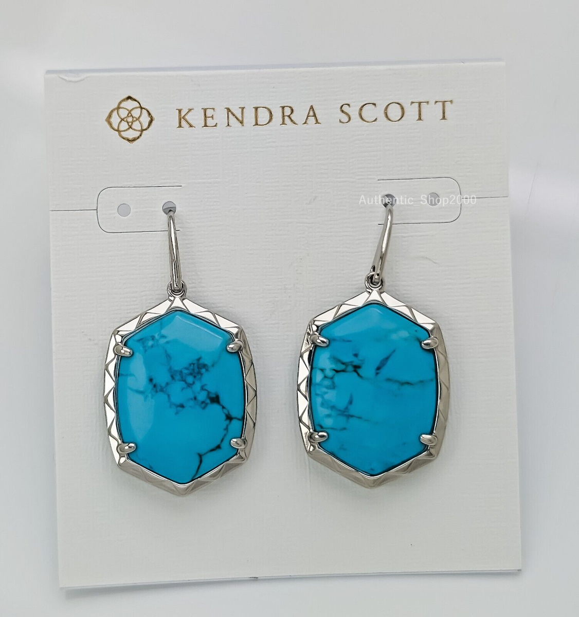 Kendra Scott Elle Open Frame Crystal Drop Earrings in Silver | Gage Diamonds - Gage Diamonds