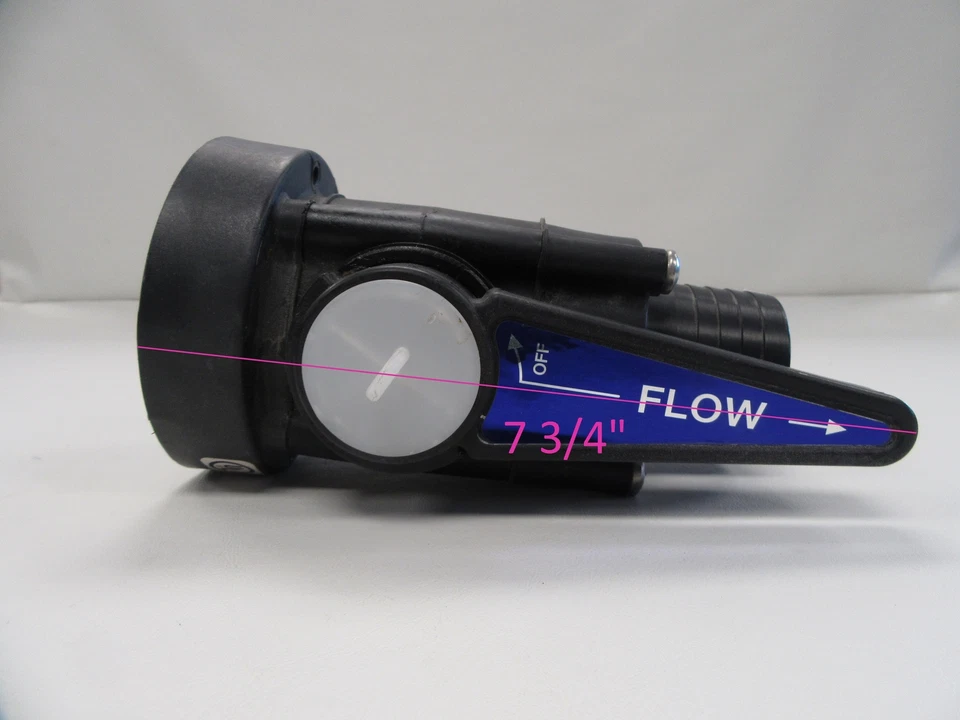 FORESPAR SEACOCK VALVE 933148N FULL-FLOW 2" NEGRO MARELON BARCO MARINO Foto 2 de 4