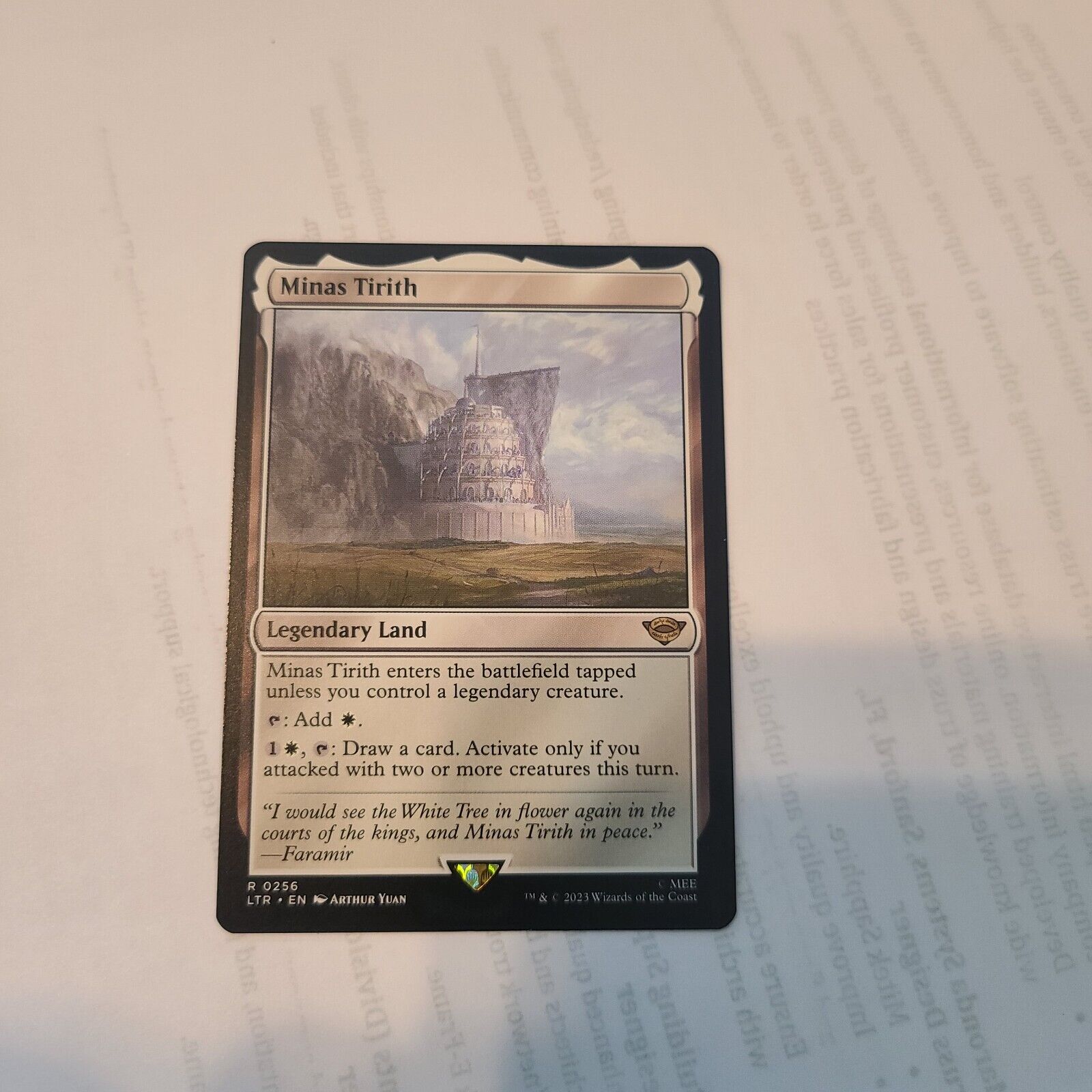 Minas Tirith M/NM Magic: The Gathering MTG The Lord Of The Rings