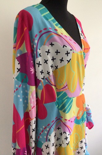 Lorraine Little Party Wrap Dress Womens Size 18 Once Upon A Dream Multicoloured - Picture 9 of 24