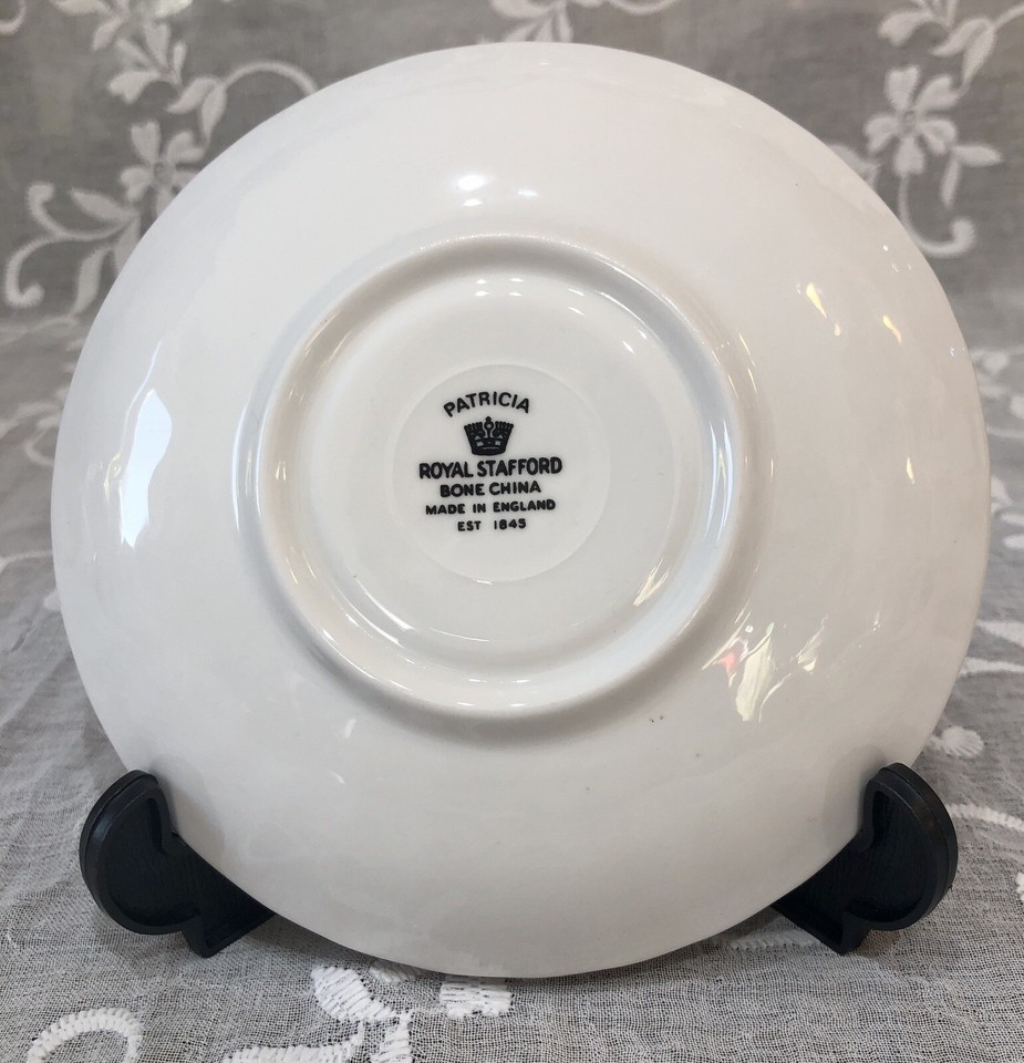 Vintage Royal Stafford Bone China “Patricia” 1 Tea Plate/2 Saucers eBay