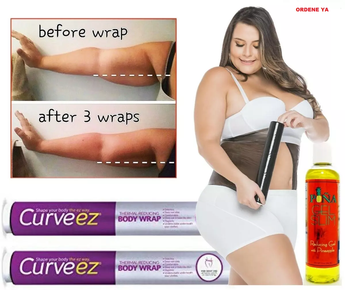 2 Osmotic Plastic Weight Loss Fat Burner Pi a Gel Thermal Slimming Body Wrap