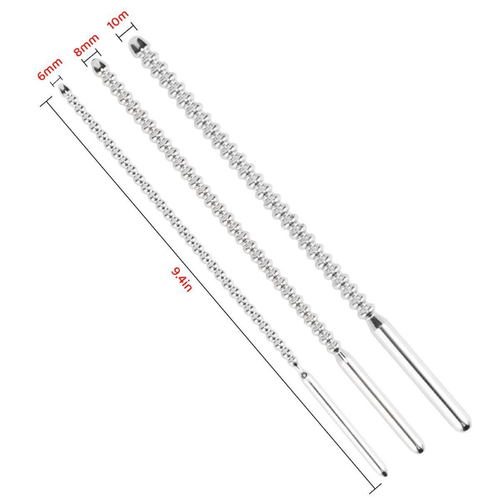 NUEVO Dilatador de Acero Inoxidable Enchufe Sólido Estiramiento Uretral de Metal Sonido - Imagen 19 de 20