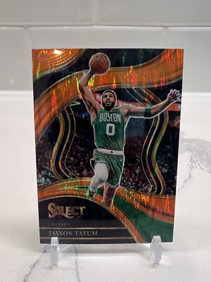 Jason Tatum Courtside Orange Tectonic Select Prizm SP #245