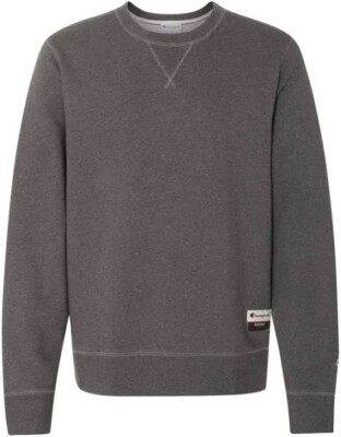 CHAMPION Original Men's Sueded Fleece Sweatshirt Charcoal Heather