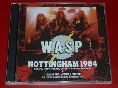 WASP Nottingham + London Nights England 1984 Blackie Lawless CD+DVD