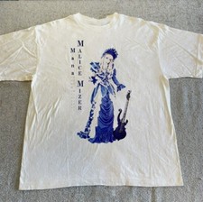 Rare MALICE MIZER Band and Guitar Short Sleeve shirt white hot hot shirt