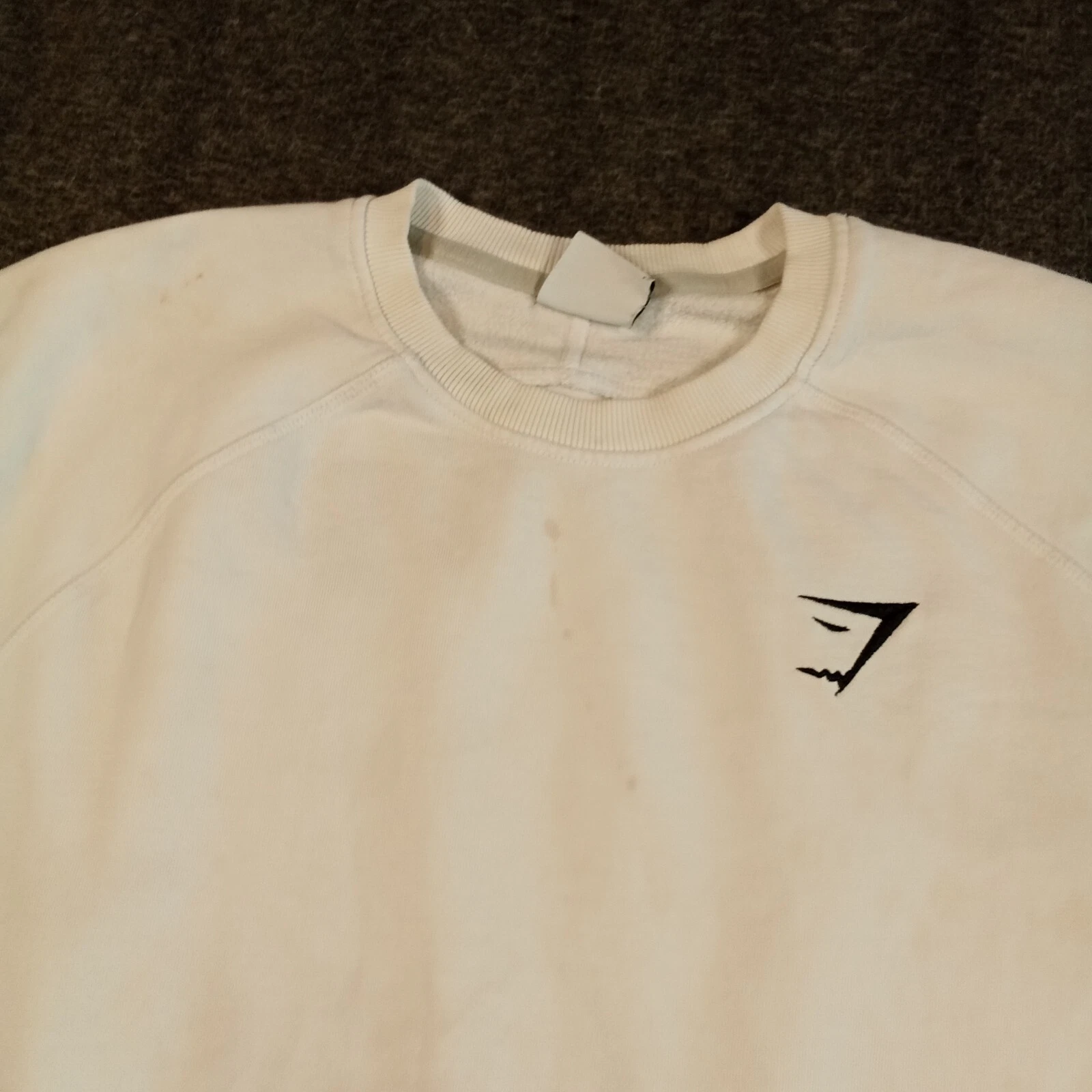 gymshark crewneck classic logo pullover stain sweatshirt