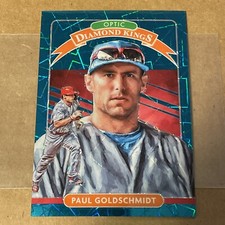 2020 Donruss Optic Paul Goldschmidt Diamond Kings Teal Velocity Prizm Card /35