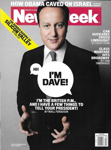 Newsweek Magazine David Cameron Barack Obama and Israel Silicon Valley Titans - 第 1/12 張圖片