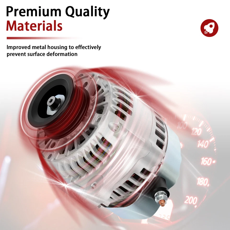 Alternador de aluminio 112357 para Toyota 4Runner Tacoma T100 1996-1999 2,4 L Foto 4 de 4