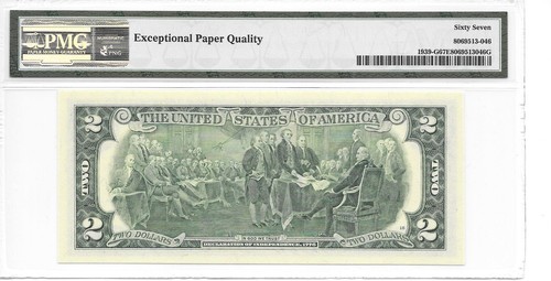 2009 CHICAGO $2 FRN (GA Block) PMG 67 EPQ SUPERB GEM UNCIRCULATED - Picture 8 of 24