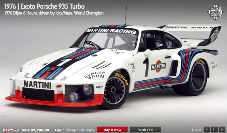 エクゾト　1/18　ポルシェ　935 TURBO　＃1 1/18 エグゾト ポルシェ 935 ターボ ノリスリンク トロフィー