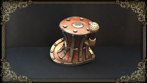 Steampunk Cappello Svasato Cosplay Mini Costume LARP Accessorio Retrò - VEDI VIDEO - Foto 2 di 7