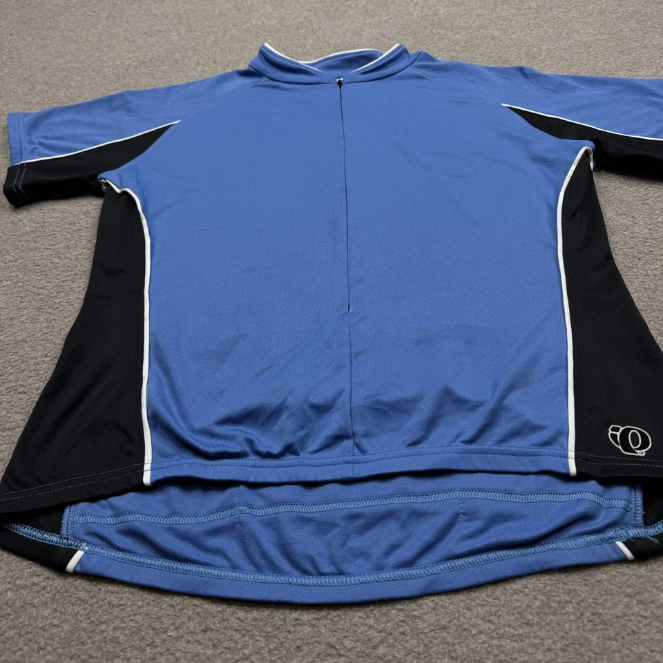 Camiseta deportiva de ciclismo Pearl Izumi para mujer talla L azul cremallera completa rendimiento ciclismo damas Foto 2 de 4