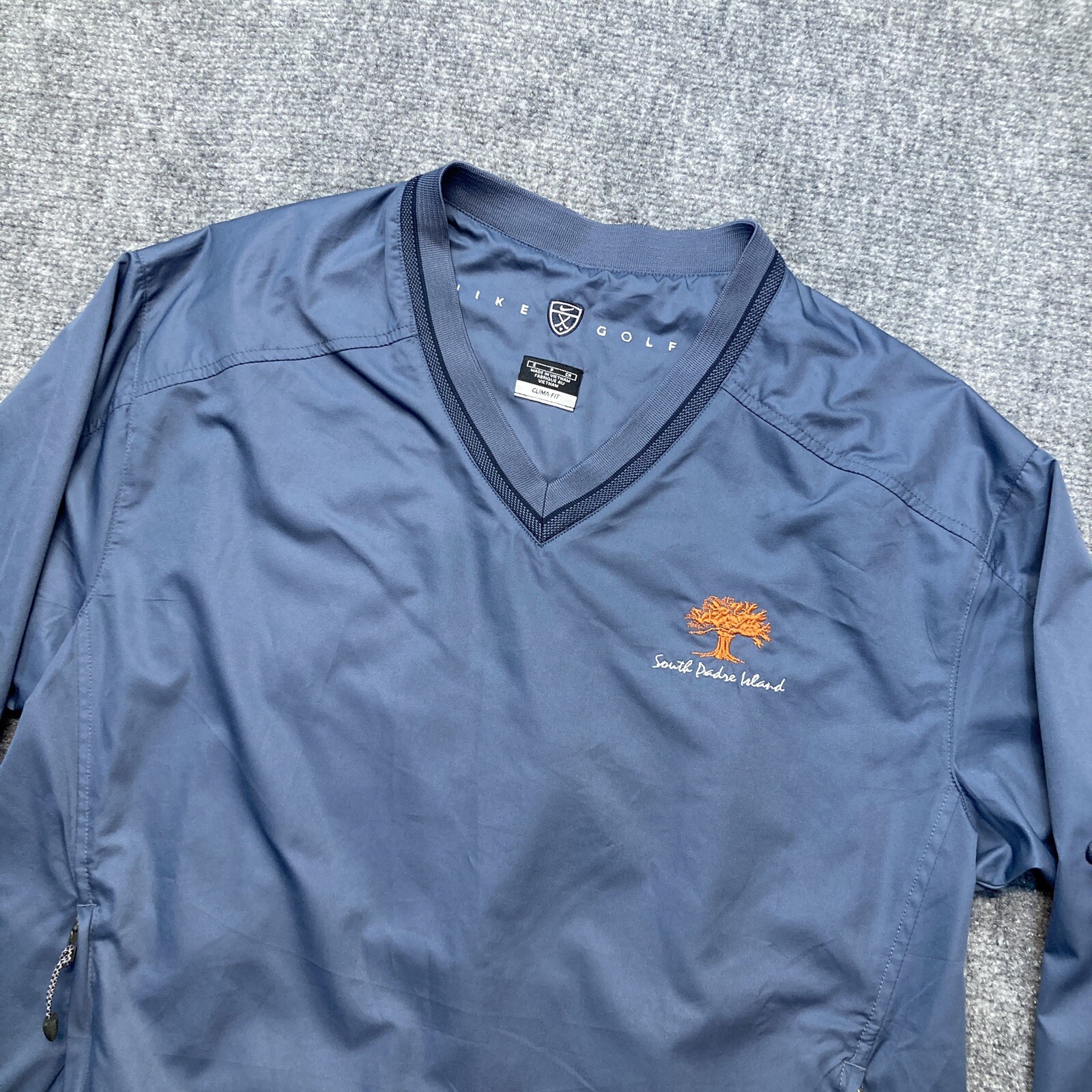 SACAI X NIKE Nike Golf Pullover Giacca a Vento Uomo S Blu Clima Fit Scollo V Manica Lunga Tasca