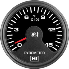 Hewitt 0104271r1bhi - 3 Universal Diesel Egt 90 Degree Bend Pyro Gauge Kit
