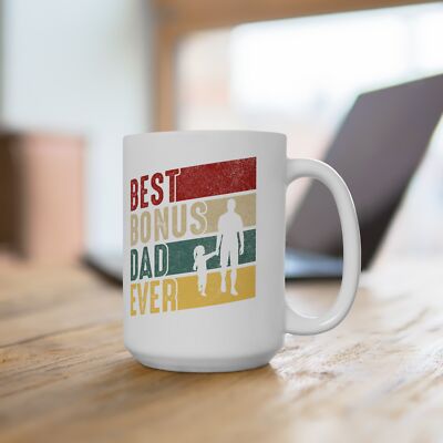Best bonus Dad coffee mug Fathers Day gift birthday for step dad