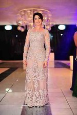 Champagne Long Sleeves Mother of the Bride Dresses Applique Lace Plus Size