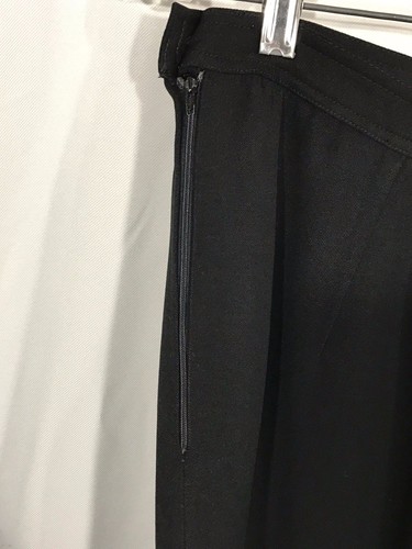 Valentino Studio Womens Black Wool Skirt Italy 44 Us 10 - Picture 4 of 5