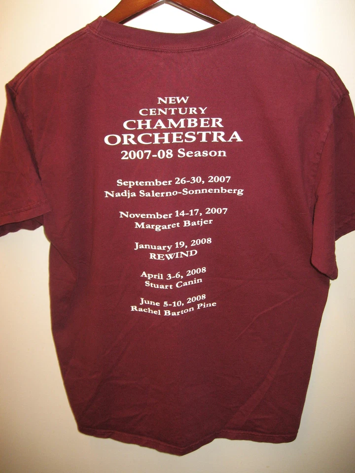 New Century Chamber Orchestra San Francisco Bay Area 2007 Concert T Shirt Large - Image 4 of 4