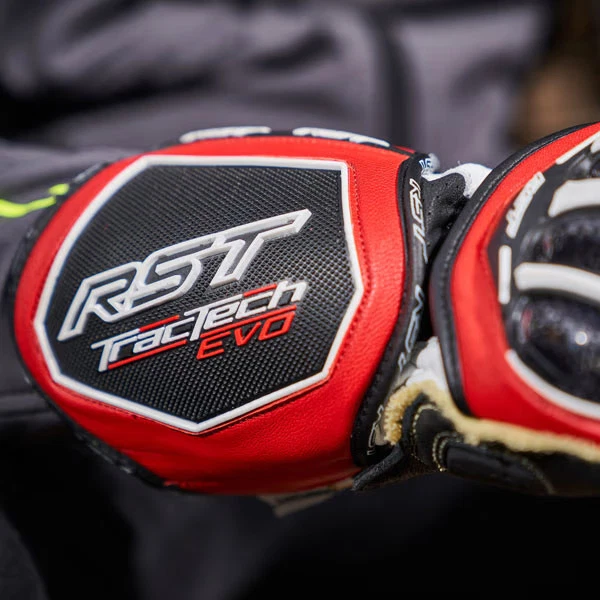 RST Tractech Evo 4 Leather Red White Black, photo 7 of 11