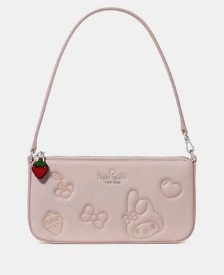 Kate Spade KN817 My Melody Shoulder Bag Pink Leather Hello Kitty KSNY Wristlet