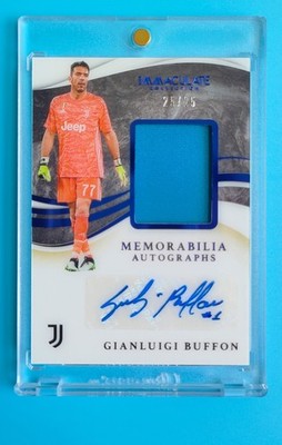 2020 Immaculate Juventus Gianluigi Buffon Patch Auto 25/25