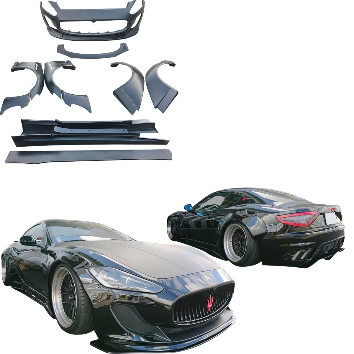 VSaero FRP LBPE Wide Body Kit for GranTurismo Maserati 08-13 vsaero_109149