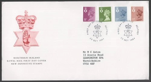 1984 N.Ireland Machin Regional Definitive FDC. Belfast First Day Cover