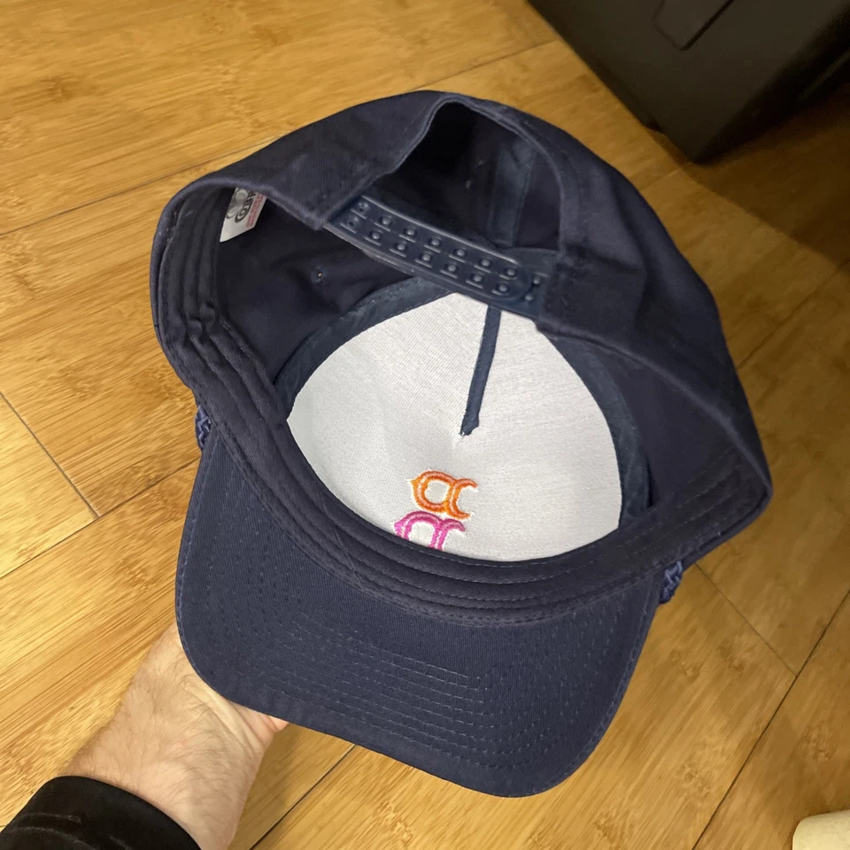 Chapéu Snapback Boston Donut Doughnut Dunks Red Sox Marinha A-Frame Corda Caminhoneiro Bom - Imagem 3 de 4