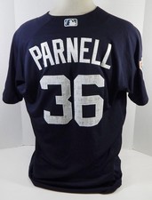 2016 Detroit Tigers Bobby Parnell #36 Game Used Navy Jersey Spring Training P 9
