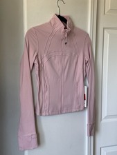 Lululemon - Pink Haze Dusty Pink Define Zipped Up Cropped Nulu Jacket