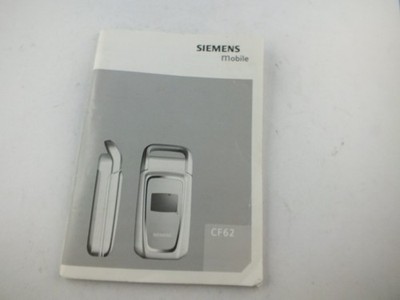 Origin Siemens CF62 Hand Buch Handy Bedienungsanleitung Deutsch Phone Anleitung