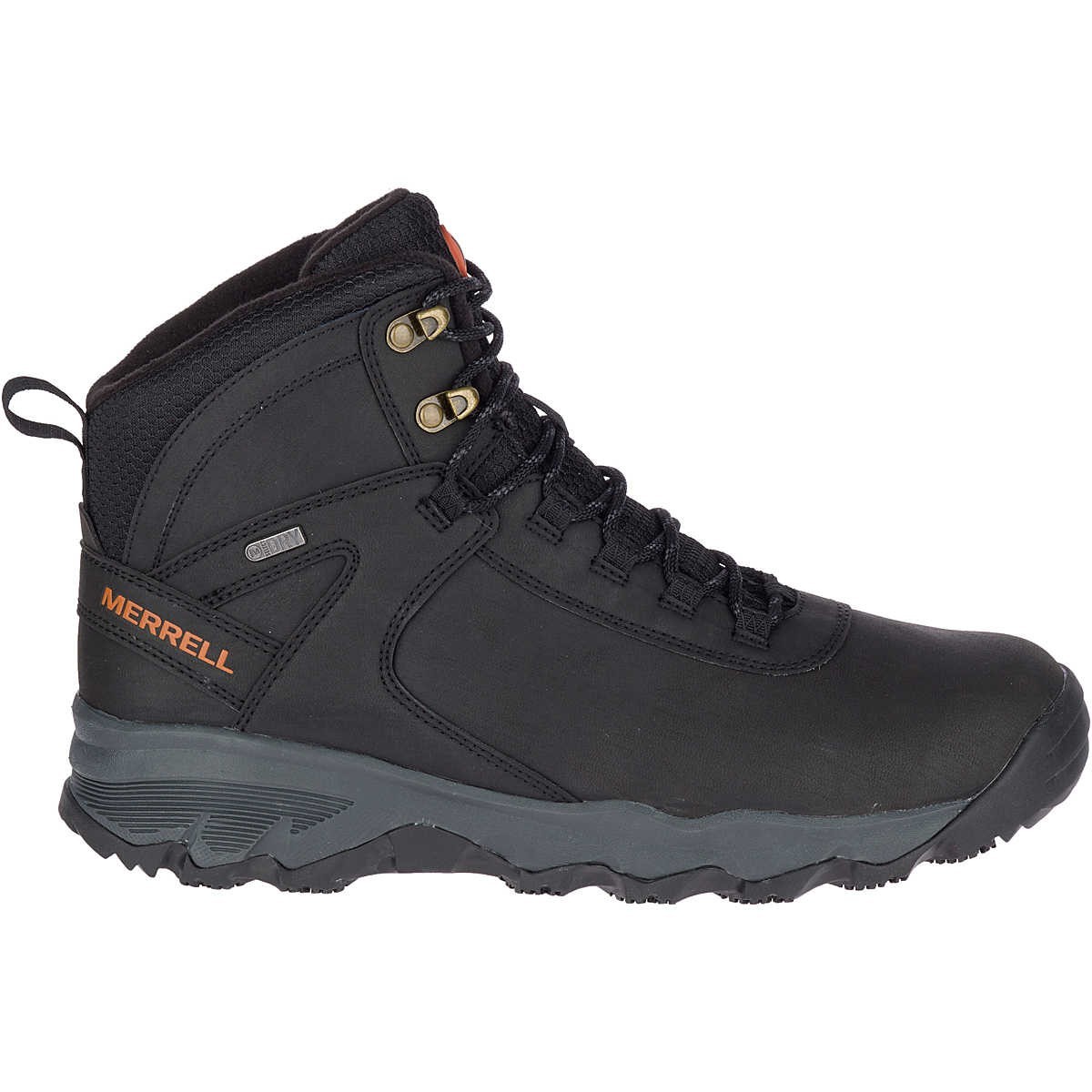 Merrell Scarpe Uomo Vego Mid Pelle Impermeabile Scarpone da Escursionismo Nero Taglia 10 5