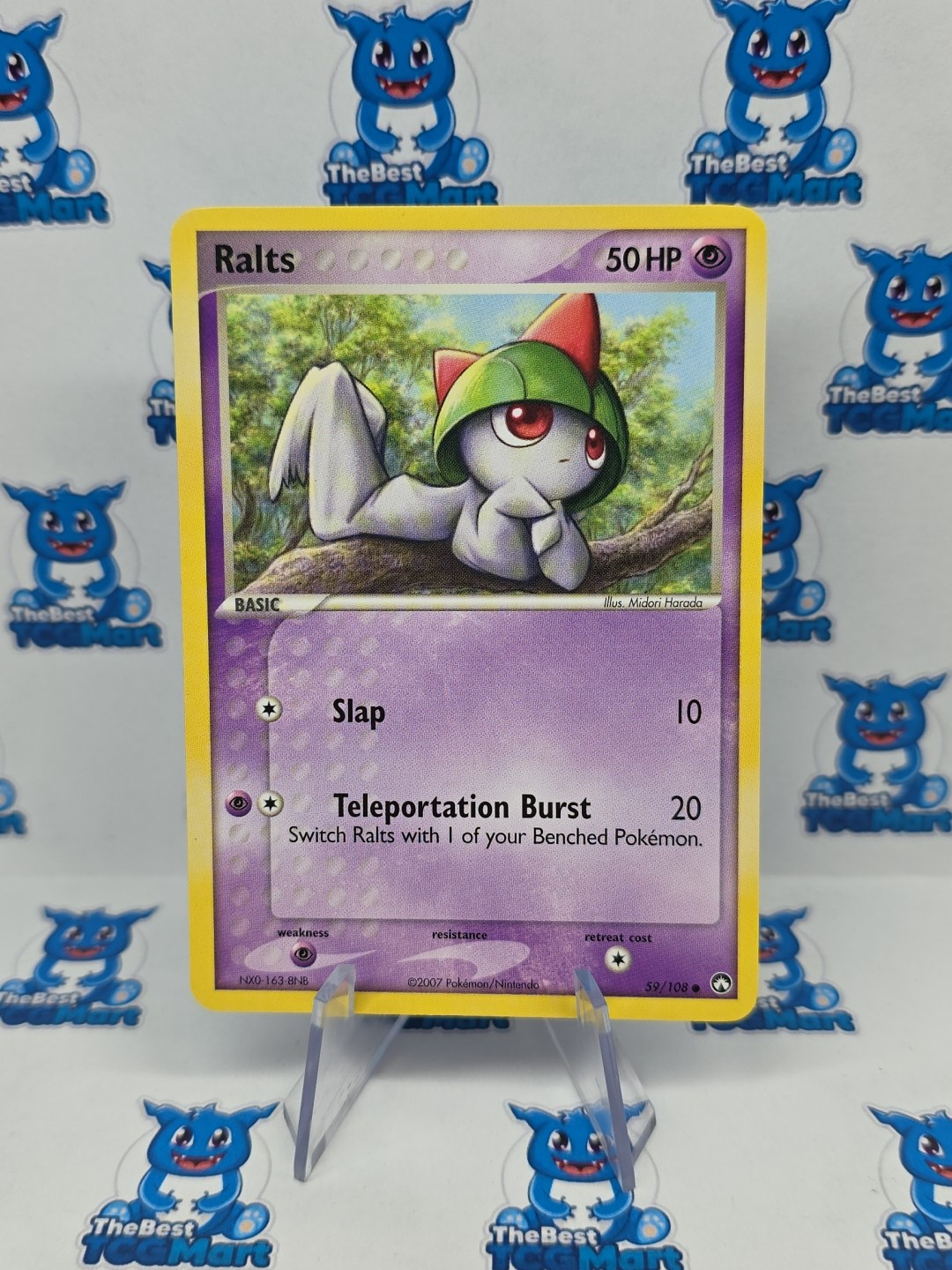 Ralts - 59/108 - Pokemon EX Power Keepers NM 