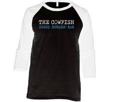 The Cowfish Sushi Burger Bar Popular Orlando Restaurant Raglan 3/4 Sleeve Shirt
